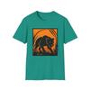 Unisex Softstyle T-Shirt Fearless Lioness Silhouette Tall Grass Graphic Shirt