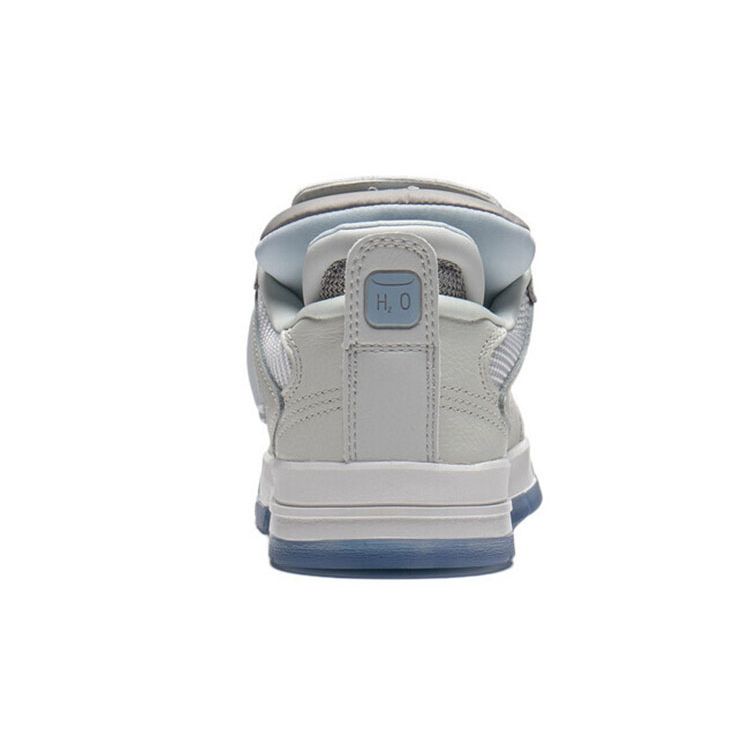 Кроссовки Li Ning Weiw Pro Fabric Leather Durable Breathable Low Top Skate Shoes Women sneakers Frost-White AECS016-1