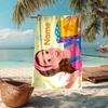Custom Name Ultra-Soft Beach Towel with Ms. Rachel Theme,Ideal for Pool - Camping, Diving - Perfect Travel Essential, Vibrant Beach Towel.