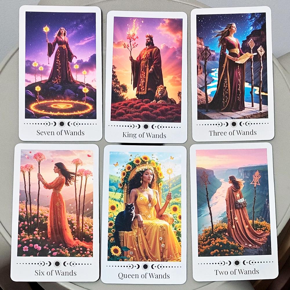 Inner Rose Tarot Deck - 78-Card Divination Set with Instruction Guidebook 11*6.2cm in Decorative Tin Box