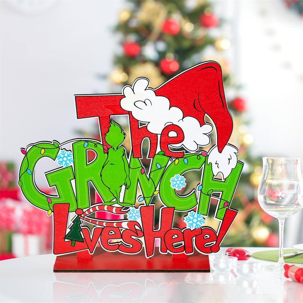 Рождественские деревянные принадлежности для украшения вечеринки, Праздничные украшения, Подарки для друзей и семьи