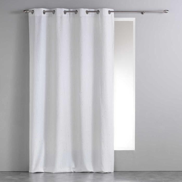 Rideau - Filliane - 140 X 260 Cm - Blanc - Œillets - Chic