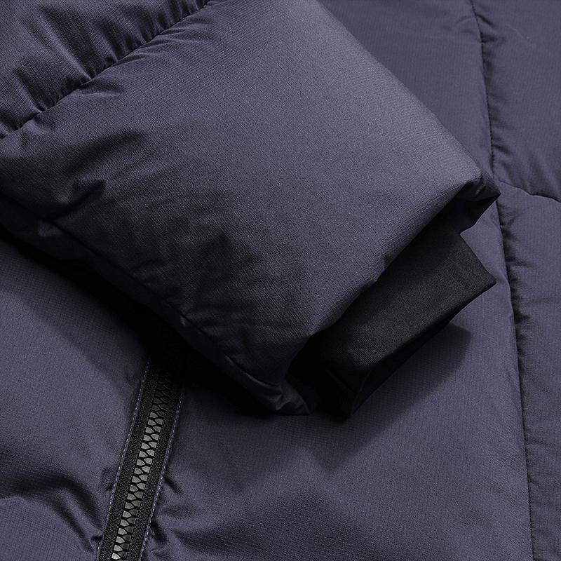 Fila Белый Повседневный Классический Ретро Защитный Теплый Удобный Пуховик с Капюшоном Мужской Верхняя одежда Темно-фиолетовый F11M543910FDP