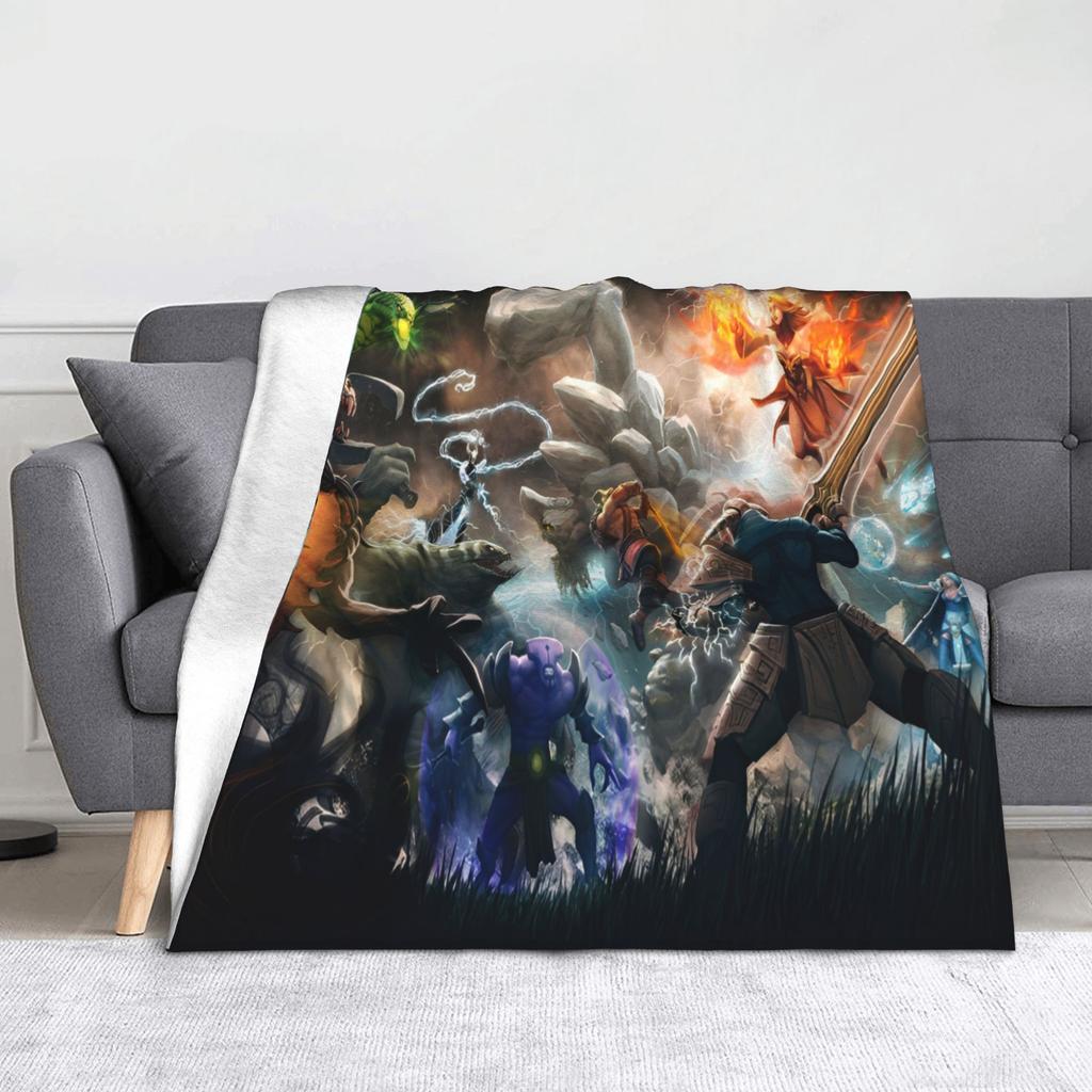 Вязаный плед по игре Dota Пушистый плед Декор для кровати и дивана Ультрамягкое теплое покрывало