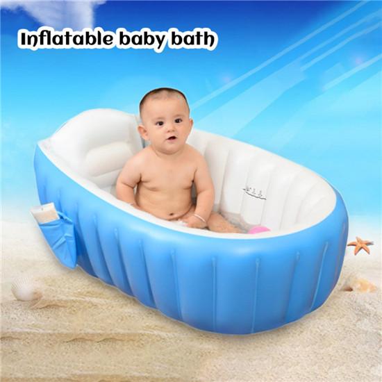 Inflatable Bath Tubs For Infants And Toddlers Bath Tubs Thickened Large Backrest Baby Shower Bathtub Tubs Durable