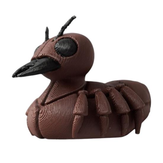 3D-печатная фигурка утки Смешная статуэтка утки Тигр/Крокодил/Акула Коллекционный элемент декора утки для ванной комнаты, домашнего офиса, полки стола