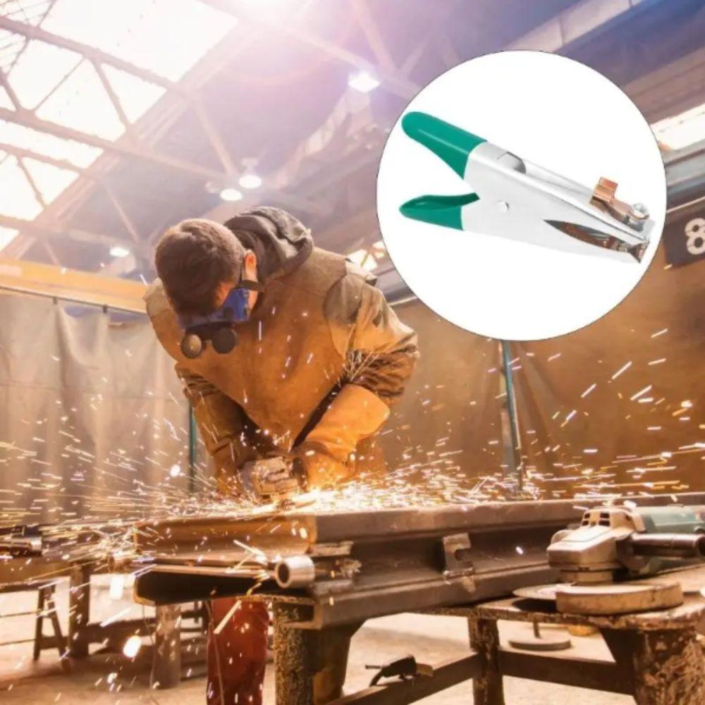 300A Capacity Welding Clamps Strong Clamping Force Brass Tip Grounding Clamp Heavy-Duty Construction Lightweight Design