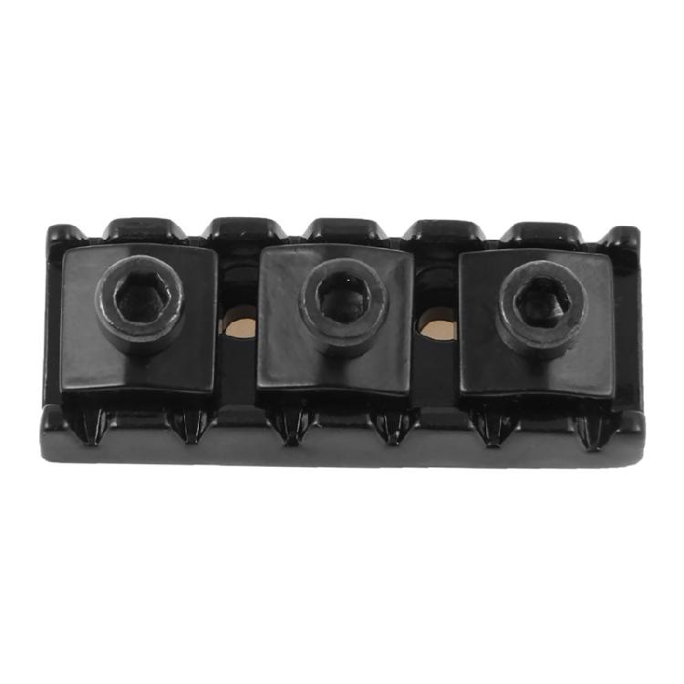 Metal Guitar String Locking Nut Guitar Lock Nut with Mounting Screws and Wrench