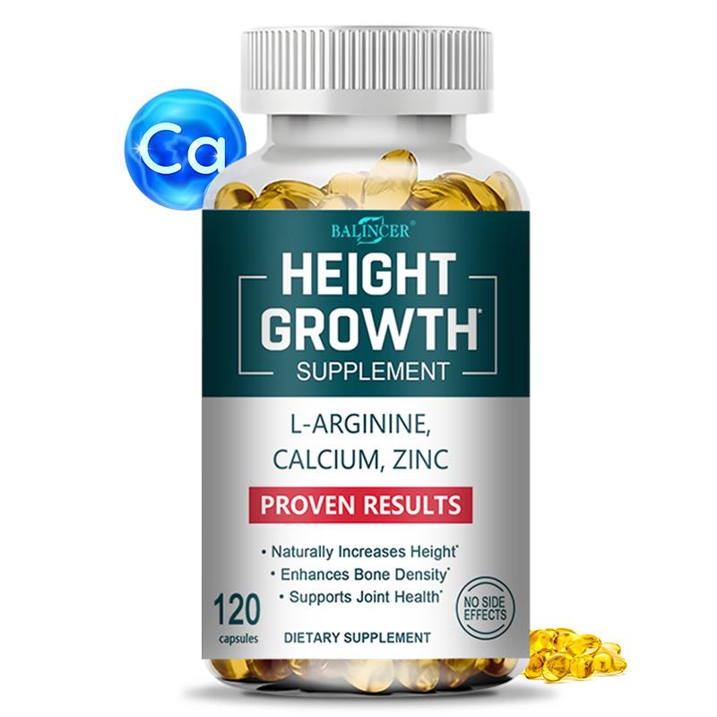 Balincer Height Growth Supplement L-Arginine Calcium 120 Capsules