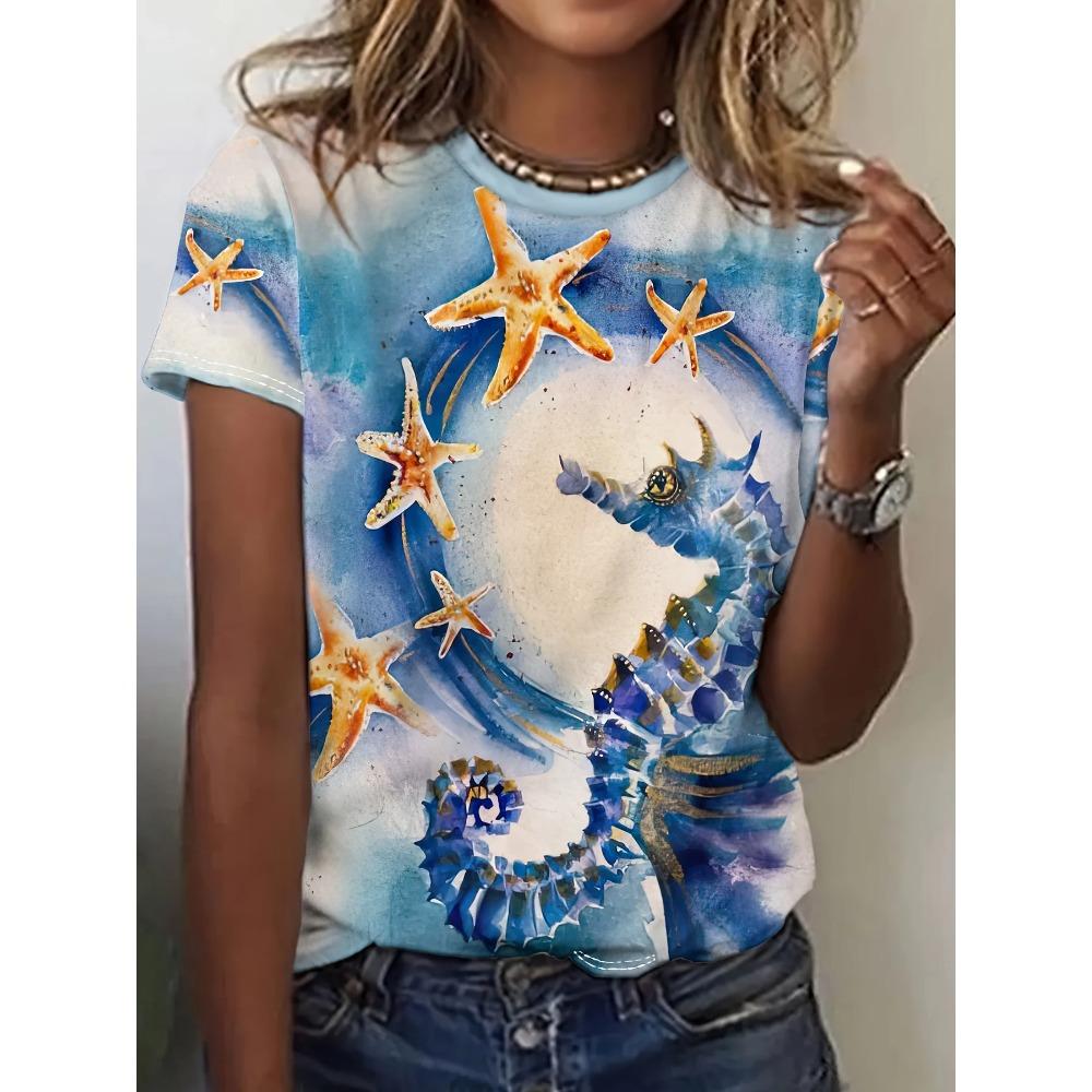 Мультяшная собака смешные женские персонажи милый 3D-принт повседневный топ с коротким рукавом