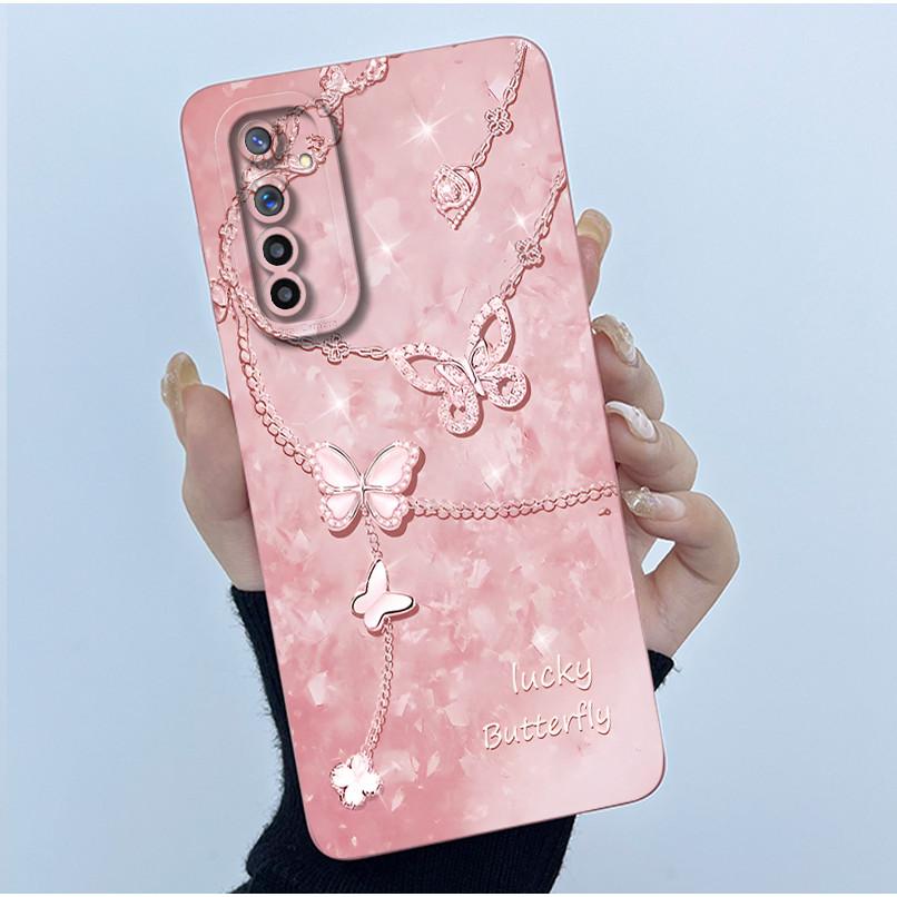 Чехол для телефона Realme 6 Чехол Realme 6s Модный Простота Масляная живопись Цветок Мягкий Жидкий силикон Оболочка Для Realme 6 Pro Funda