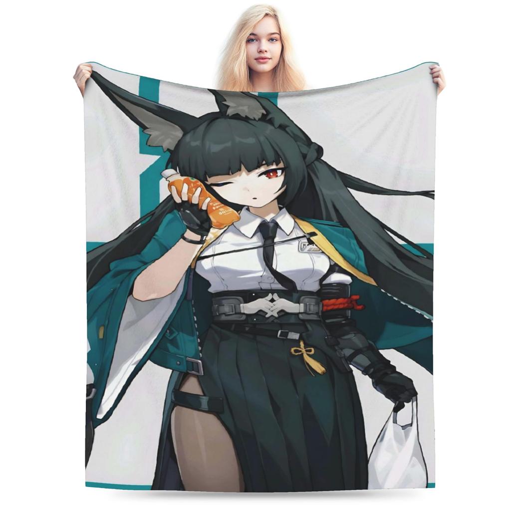 ZZZ Ellen Nicole Miyabi Plush Blanket Girls Boys Flannel Throw Blanket For Couch Chair Super Warm Custom Quality Bedspread Gift