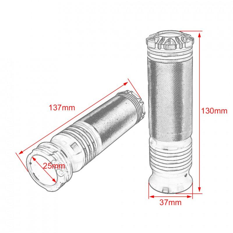Universal 25mm Aluminum Knurled Handlebar Grips Harley-Davidson Classic Motorcycle Retro Customization
