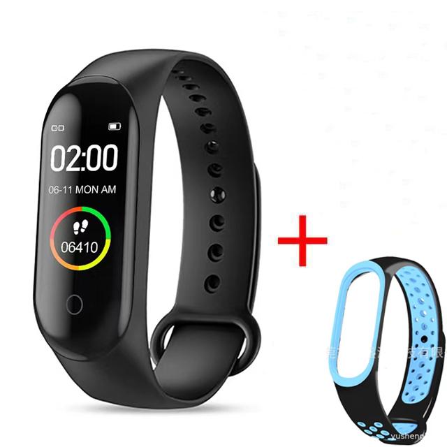 Водонепроницаемый M4 Смарт-часы Браслет Монитор артериального давления и сердечного ритма Смарт-браслет Фитнес-трекер Браслет для Android IOS