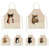 Дамы и мужчины, уборка дома, выпечка, кухонные принадлежности, кухонные принадлежности, кухонные фартуки, льняные фартуки для кошек, вина