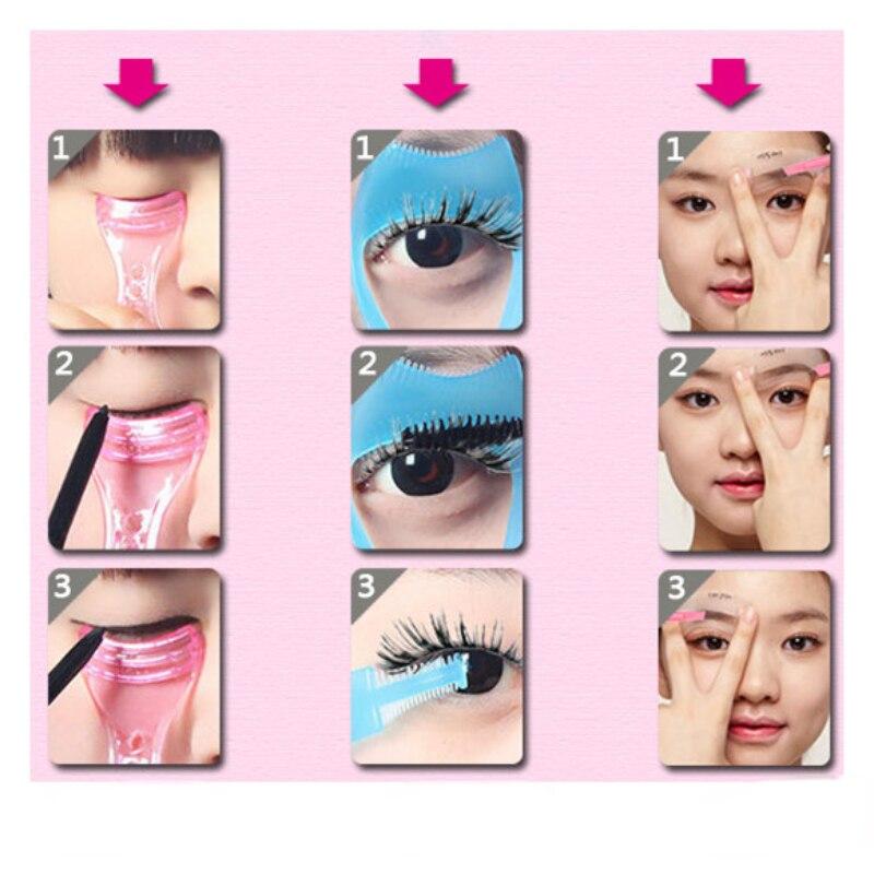 3 в 1 Тушь для ресниц Щит для ресниц Подкручивающая расческа Аппликатор для ресниц Расчески Защитная завивка Женская косметика Инструменты для ресниц