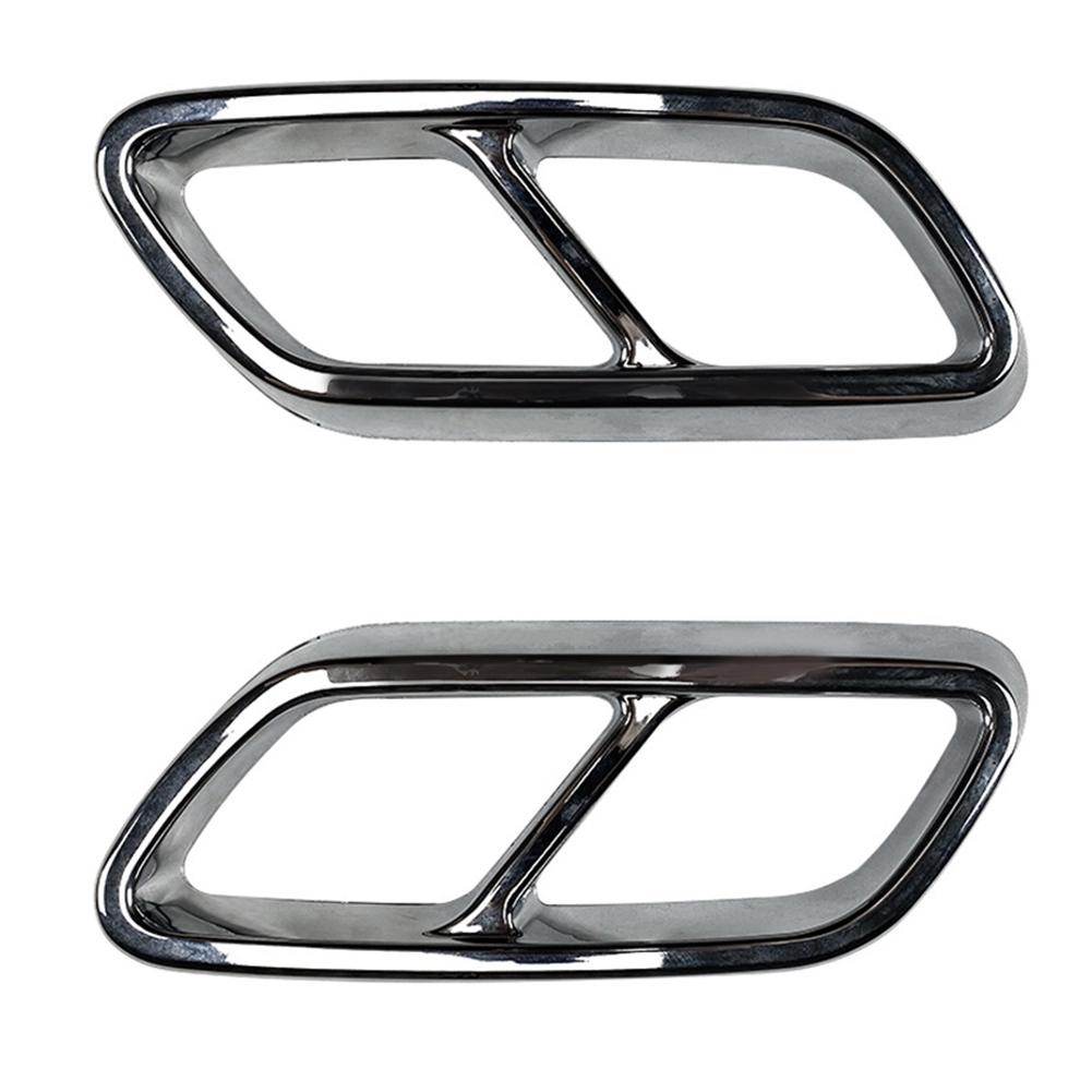 Car Exhaust Pipe Cover For Mercedes Benz C-Class W206 C200 C260 C300 2022+ Silver