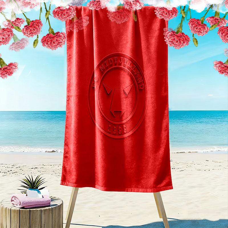 FC Midtjylland1 Print Beach Towel, Large Soft Quick Dry Towel for Beach Camping Swimming