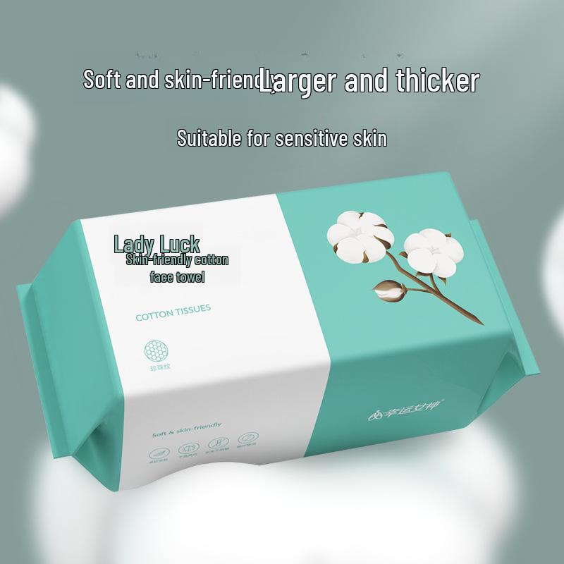 Одноразовые полотенца для лица из плотного хлопка, большая упаковка