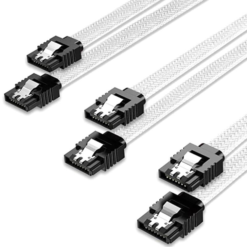 Sata 3.0 Iii Sata3 7-контактный кабель для передачи данных 6 Гбит/с Кабели для SSD HDD Жесткий диск Шнур Линия с нейлоновой премиальной оплеткой