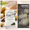 2/4Pcs Potato Onion Storage Bag Drawstring Cotton Bags Reusable Vegetable Storage Sacks with Side Zipper for Onion Potato Garlic