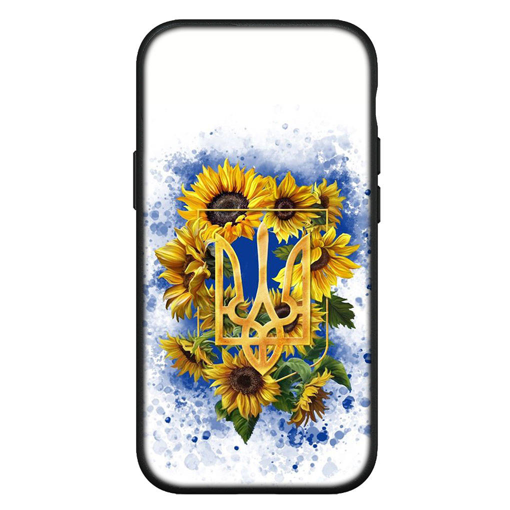 Для iPhone 15 14 Xiaomi Redmi Note 13 12 11 10 Pro Max X 8 9 XR Samsung Galaxy S24 S23 A15 13C Huawei OPPO Girl Print Ukraine Flag Map Phone Case