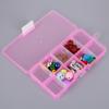 Adjustable Slots Plastic Jewelry Box Storage Case Craft Jewelry Organizer Beads Earrings Rings Gift Boxes Small Carton Packing