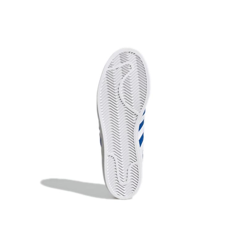 adidas Оригинальные Superstar Уютные Износостойкие Повседневные Кеды для Скейтбординга Бело-Синие Унисекс 'White Blue' Кроссовки GW5784