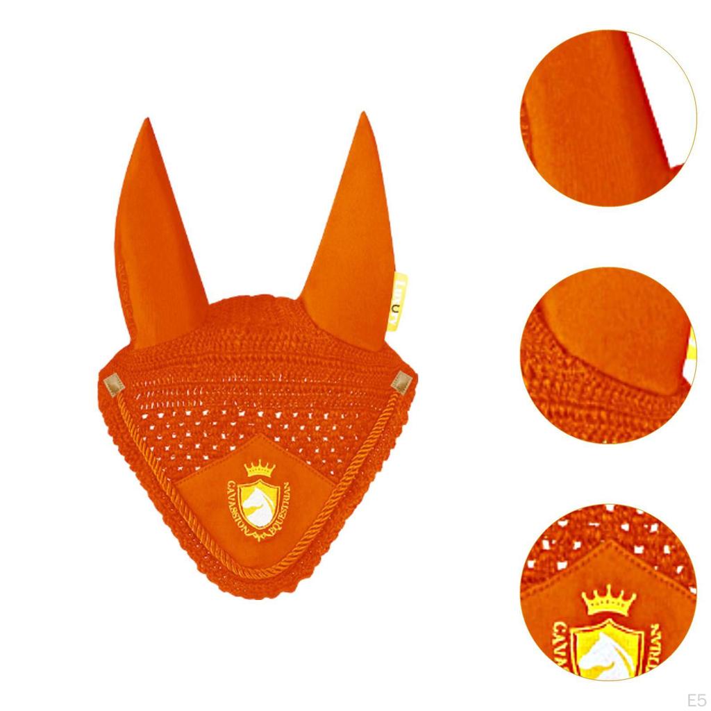 Чехол для ушей лошади, практичный защитный капюшон, конное снаряжение, мягкий, удобный, мушка