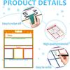 Qyeahkj 8 шт. Универсальная таблица для преподавания литературы Яркие цвета Бумага для доски для классной доски Анкерная таблица ELA для дошкольников и начальной школы