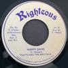 Пластинка 7 дюймов TOOTS THE MAYTALS Happy Days NONE Righteous Ямайка Регги Ска Даб Б/у
