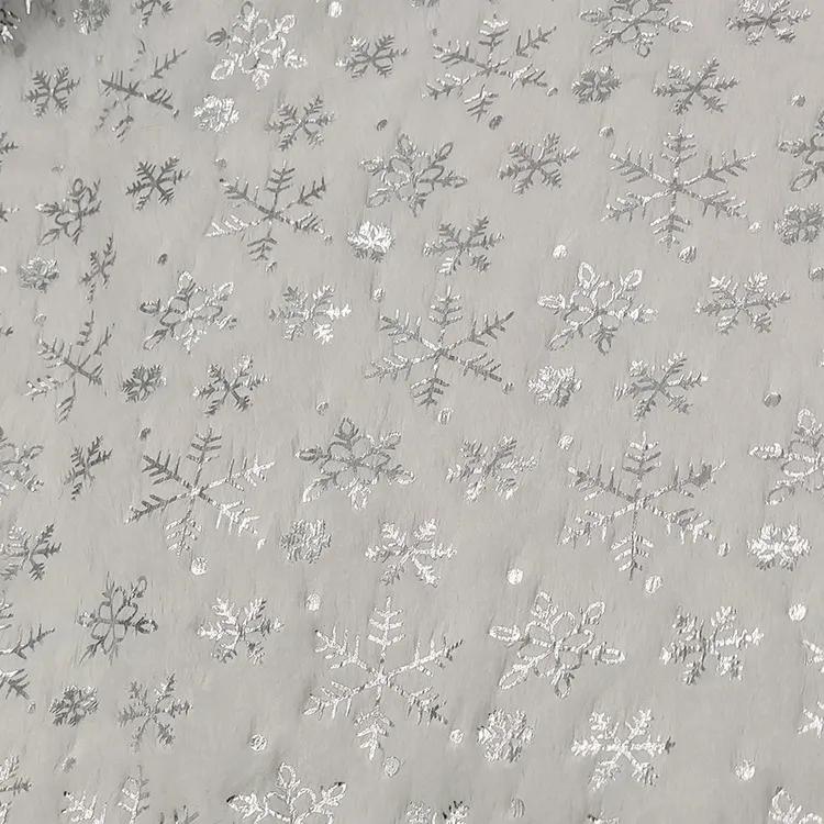 150x200см/50x50см ПВ Вельвет Золотистый Снежинка Вельветовая Ткань Для Рождественского Украшения Женская Толстовка Ручной Работы DIY Швейная Ткань