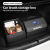 Car Trunk Storage Box High Quality Leather Toolbox Organizer Auto Accessorie For Subaru STI Forester BRZ Outback Legacy Impreza