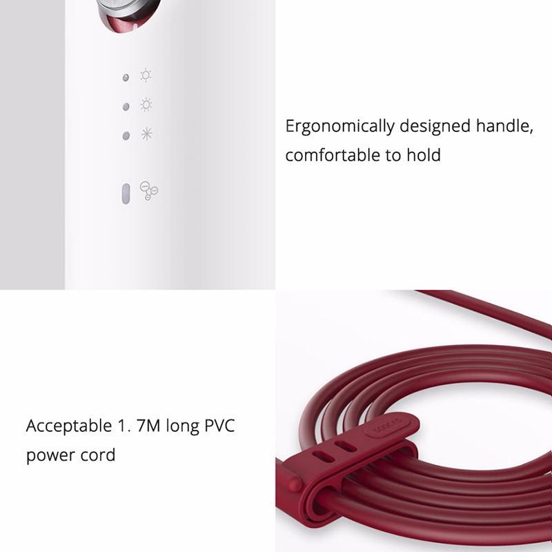 Оригинальный анионовый фен Xiaomi Mijia Soocas H3S, корпус из алюминиевого сплава, 220 В, 1800 Вт, выходное отверстие для воздуха, анти-горячий, инновационный дизайн, уход за волосами, фен