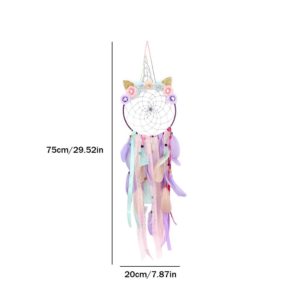 Flower Wall Hanging Decoration Colorful Flower Dream Catcher Flowers Dreamcatcher for Girls Bedroom for Girls Birthday Gifts