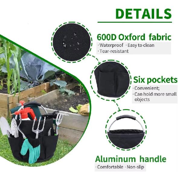 New 17L Large Capacity Car Wash Folding Storage Basket Picnic Garden Beach Tote Outdoor Handle Tool Bag Cleaning Organizer Bag