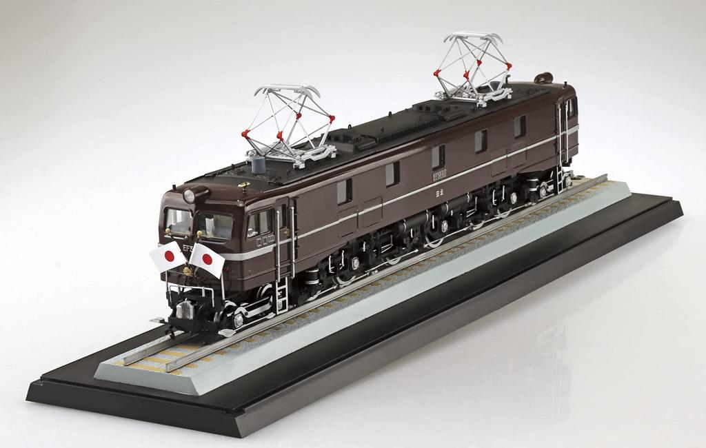 Aoshima Bunka Kyozai Electric Locomotive Series 4 JNR DC Electric Locomotive EF58 Royal Engine Plastic Model 1/50 No.