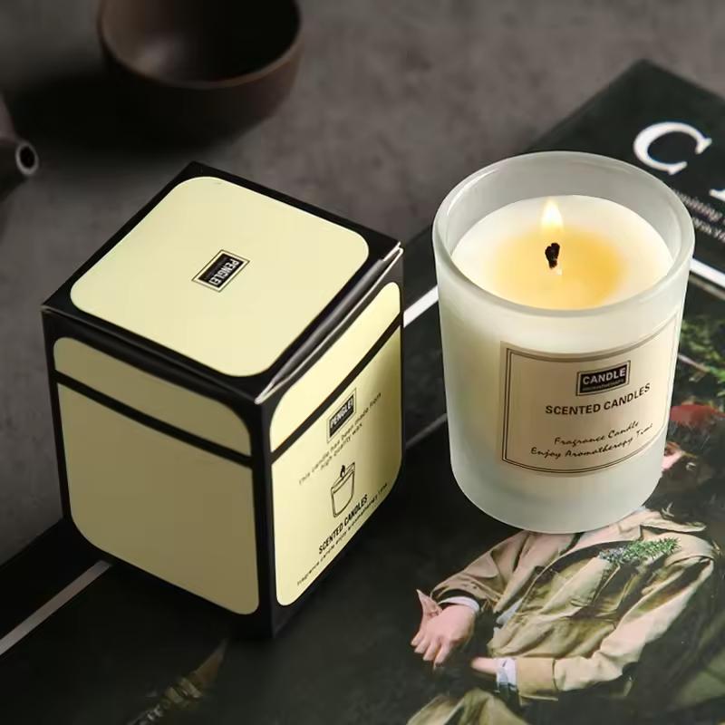 Unique Cute Scented Candles Large Handmade Cream Dessert Glass Jar Candle Aroma Gifts for Home Decor