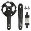 Bike Crankset Square 104BCD Crank 36T Chainring Sprocket Bottom Bracket Aluminum Alloy Bike Parts
