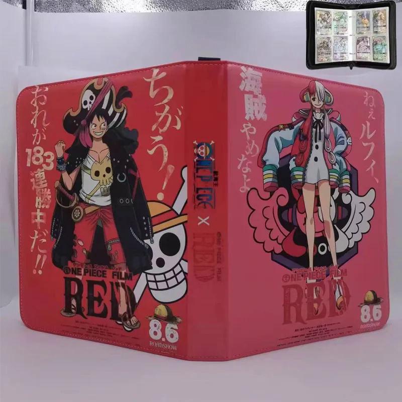 2x2 900pcs Cards Holder Anime Luffy ACE Zoro Game Binder Card Holder Zipper Album Book Capacity R SR TGR GP Collectibles Folder Kids