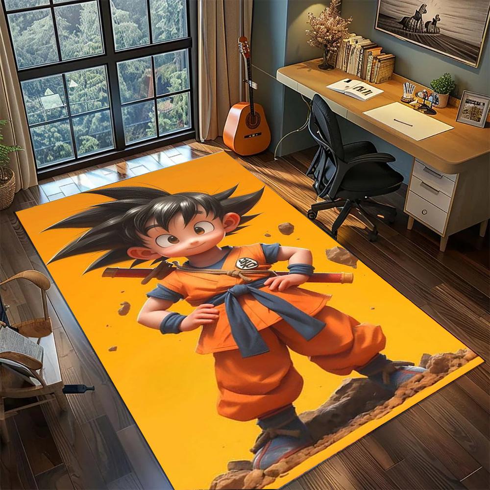 Goku Carpet Rug Bedroom Styling, Non Slip Washable Large Area Floor Mat Gamer Room Household.-TING