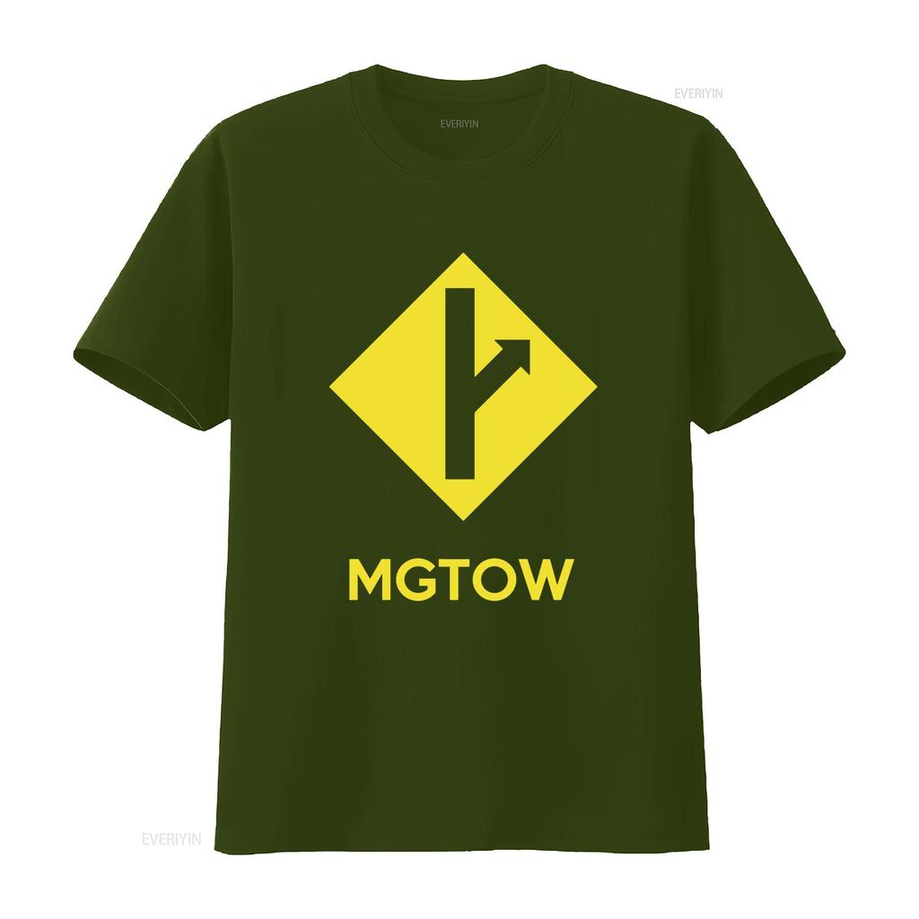 Mgtow Men Going Their Own Way Yellow Sign Arrow T Shirt vintage Washed Casual fashion Comfortable homme graphic Versatile