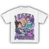 Футболка Веджета Dragon Ball Super Мужская Женская Аниме Графическая Хлопок Короткий Рукав Уличный Стиль Футболка