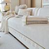 Four Seasons Universal Light Luxury High-grade Solid Color Ruffled Cushion Нескользящий чехол для дивана Ткань Жаккардовая диванная подушка