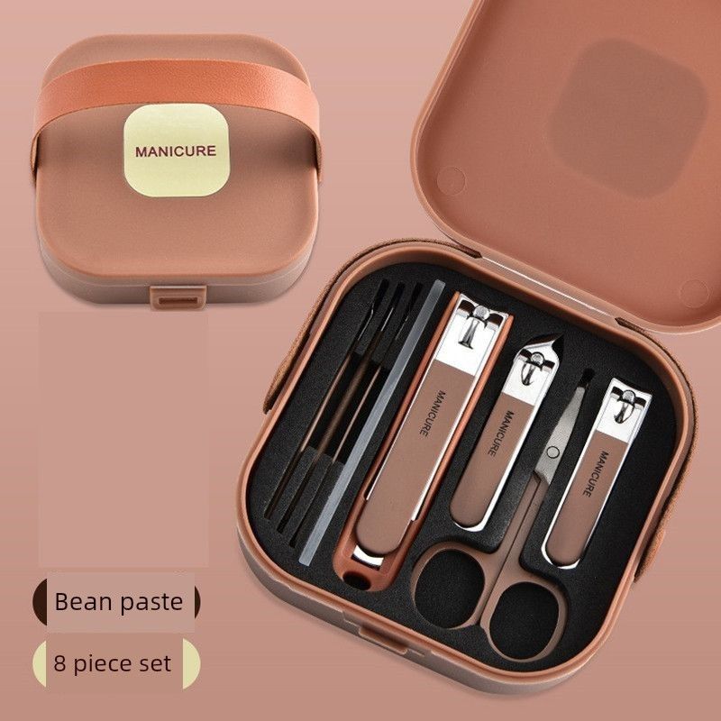 Nail art high-grade mirror Suit combination with mirror nail clippers Suit full set of nail clippers manicure tools