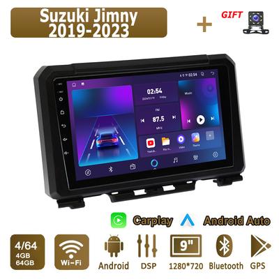 Android Carplay автомобильное радио для Suzuki Jimny 2019-2023 мультимедийный проигрыватель головное устройство стерео GPS навигация BT WIFI 4+64 ГБ