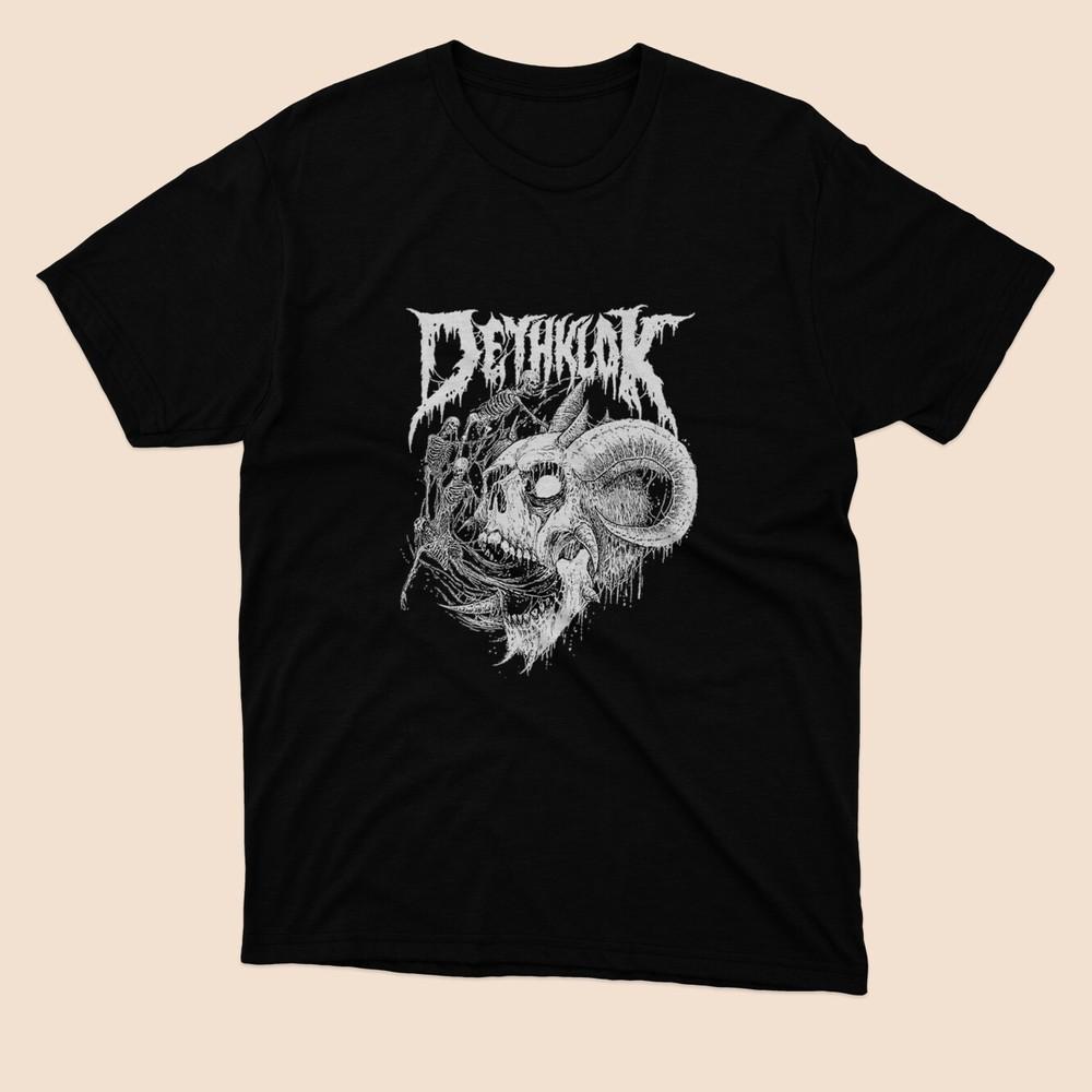 Limited Best skull rock band Dethklok mestikoem Black T Shirt