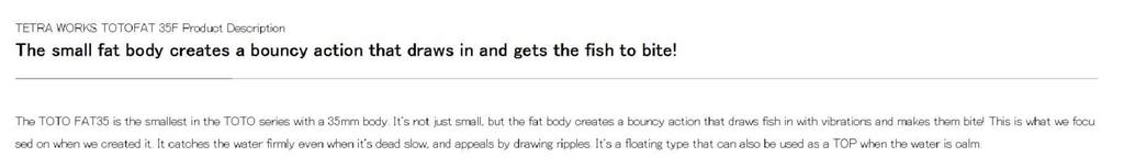 DUO Плавающая приманка Tetra Works Toto Fat 35 мм CCC0653 (9869)