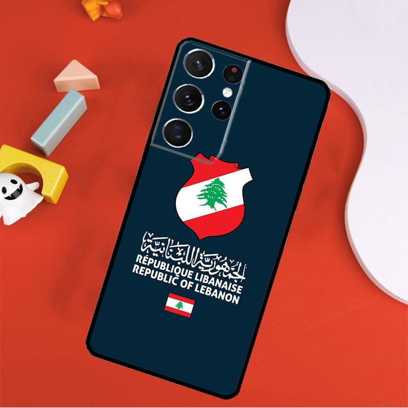 Lebanon Flag Phone Case For Samsung Galaxy S25 Ultra S24 Ultra S9 S10 S20 S21 S22 S24 Plus S23 FE Cover