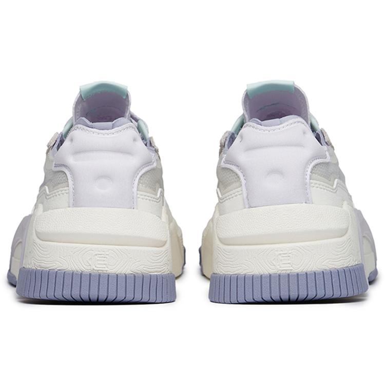 Anta Life Collection Pro Non slip Lightweight Low top Skateboard Shoes Women's White Purple 122228071-3